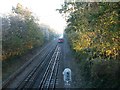 Underground train overground by Croxley