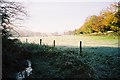 Frosty farmland and autumnal beeches