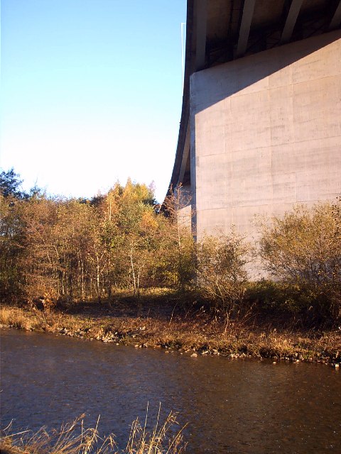A4060 Viaduct over the river Taff at Pentrebach