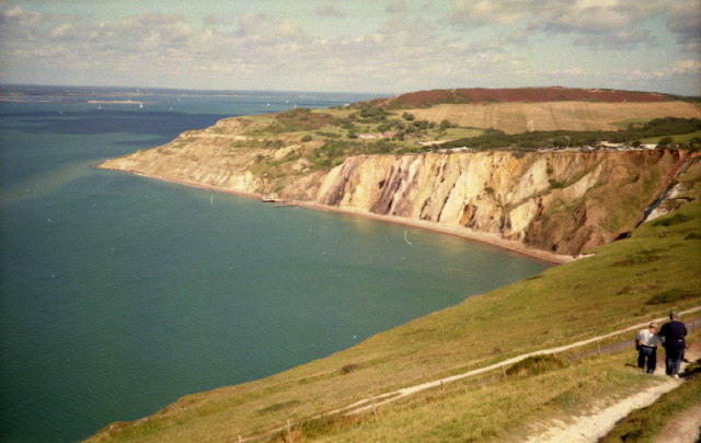 Alum Bay viewed from West High Down
