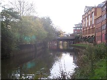 SU9949 : River Wey in Guildford by Keith Rose