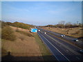 M5 junction sign for Weston Super Mare, junction 21