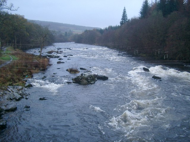 River Tay rapids at Grantully
