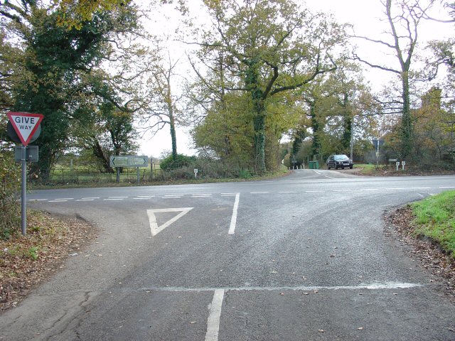 Peartree Corner: Junction of A272 and Burnthouse Lane, West Sussex.