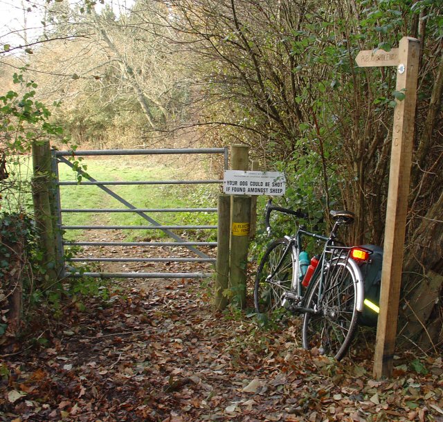 Gate on Bridleway from Nuthurst to Elliotts Farm (Copsdale), West Sussex.
