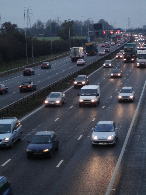 Early Morning Traffic on the M42... © peter lloyd :: Geograph Britain ...