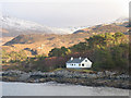 NM6978 : A remote house on the shore of Loch Ailort by Tony Kinghorn