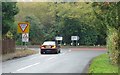 Prongers Corner: Junction of A281 and B2115 at Lower Beeding, West Sussex