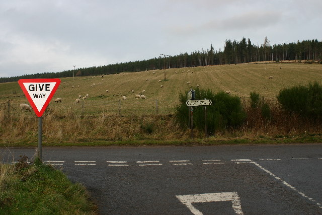 Road junction near Hatton