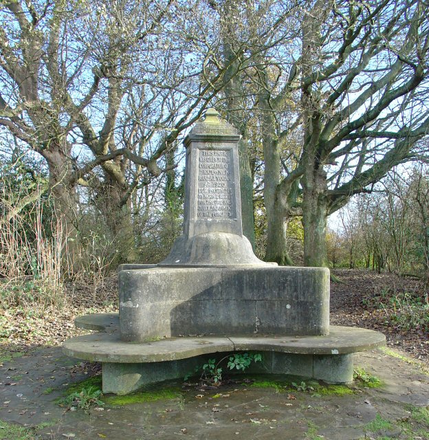 Monument, E Top of Park Hill, Reigate Abbey Park, Surrey