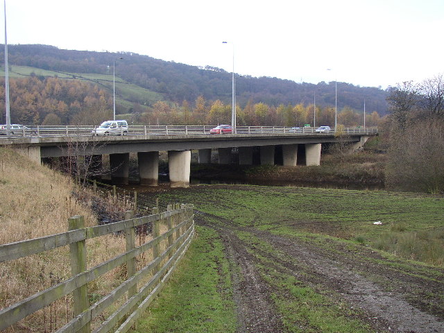 Aire Valley Road, Bridge over River Aire at Crossflatts, Bingley