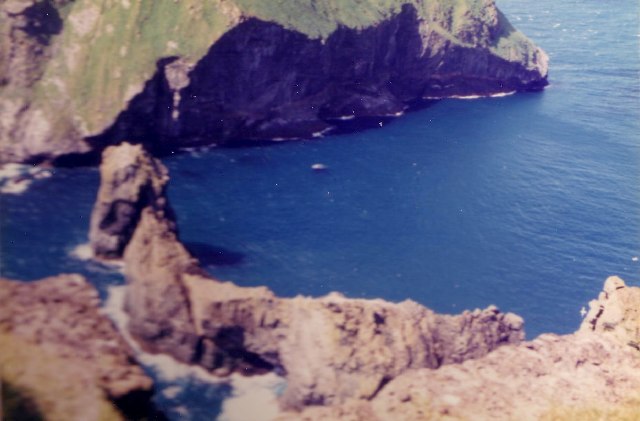 Stac Shoaigh and Soay from The Cambir on St Kilda