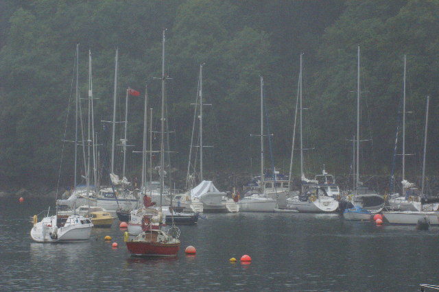 Yachts in Tobermory Harbour