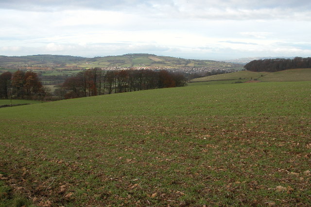 Winchcombe viewed from above Parks Farm