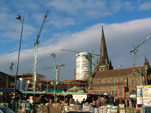 Construction of the new Bullring