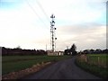 SK7480 : Communications mast Nr Grove Notts by B Hilton