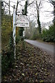 SP1325 : Sign for Eyford Hill Farm by Philip Halling