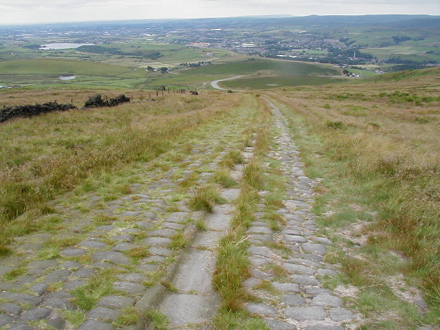 Looking down the Roman Road