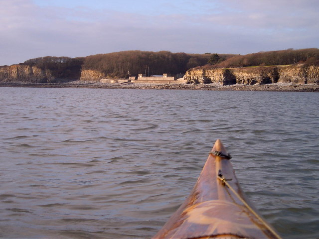 St Donats Castle from my sea kayak