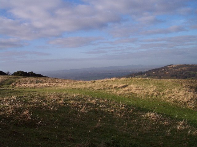 View of the Malvern Hills from Cleeve Hill
