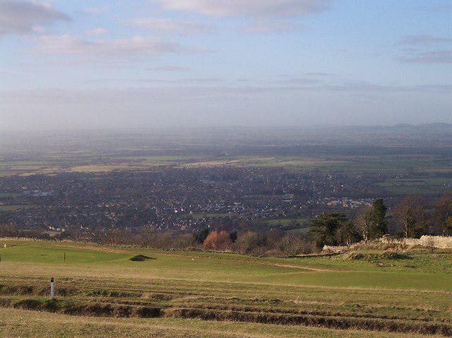 View of Bishop's Cleeve from Cleeve Hill