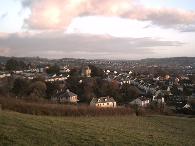 View of Bradiford from Poleshill Lane