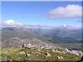 NN0546 : Summit view of Beinn Sgulaird by Steve Reid