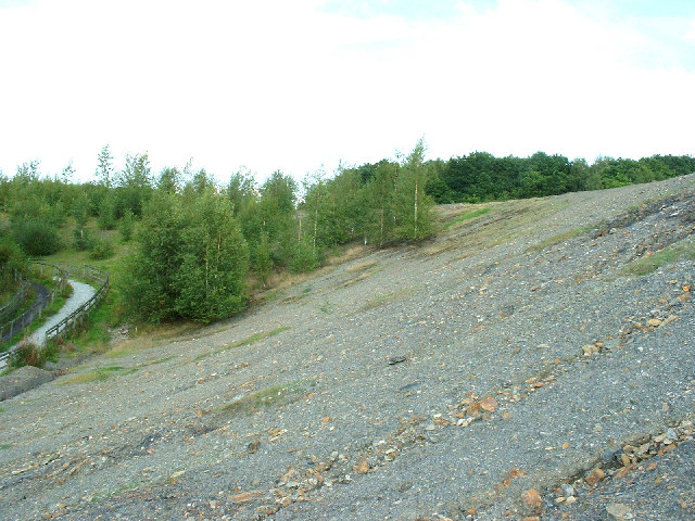Spoil heap north of the former Grange Colliery