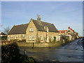 Village school and pub (the Crown) at Manfield, North Yorkshire