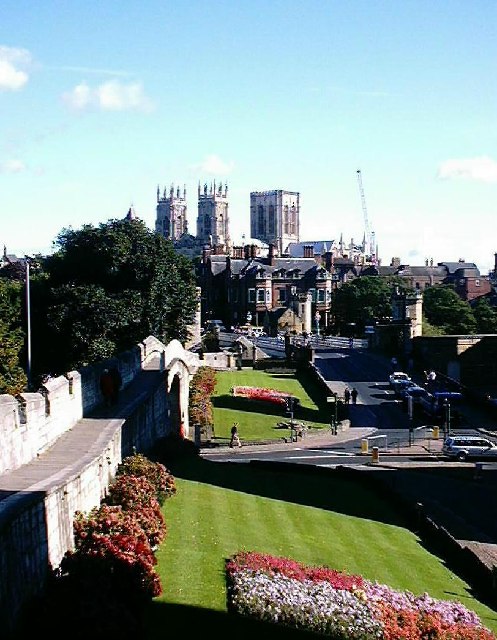 York Minster - viewed from the city wall.