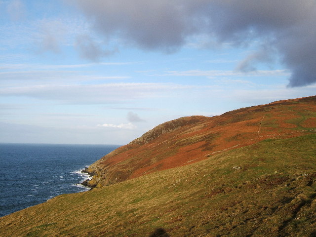 Finnarts Hill above Finnarts Point, Lochryan near Stranraer