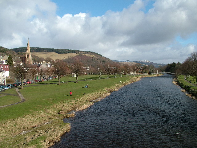 View from the Bridge in Peebles