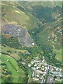 Tillicoultry Quarry and Mill Glen from the air