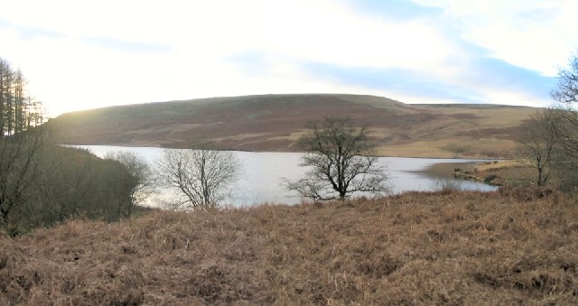North end of Upper Lliw reservoir