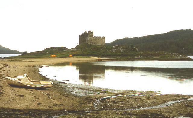 Castle Tioram from the sandspit