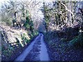 Lane leading to Pont Alun