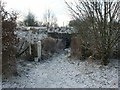 Foot tunnel beneath railway embankment