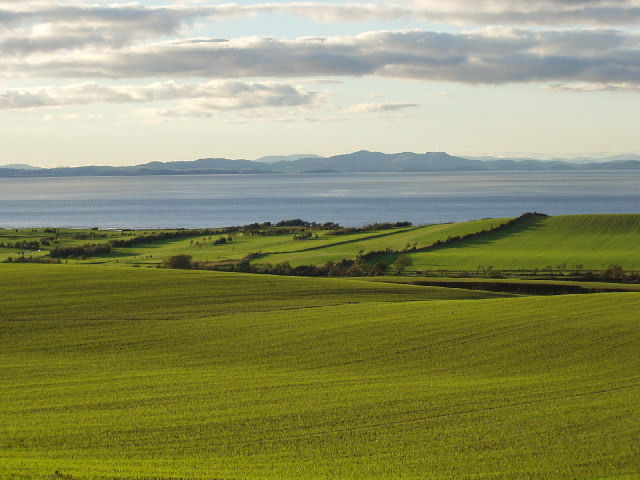 Solway Firth and Galloway Hills viewed from near Crosscanonby