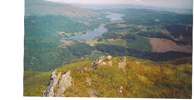 Loch Achray & Loch Venachar from Ben Venue
