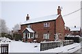 Cobblers Cottage in the snow