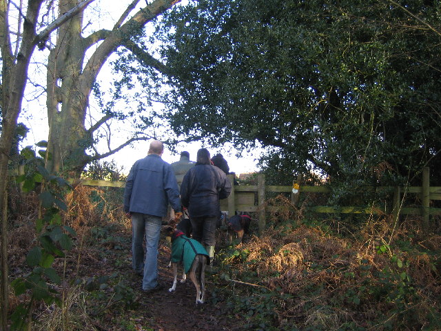 Queuing for a Stile on the Heart of England Way.