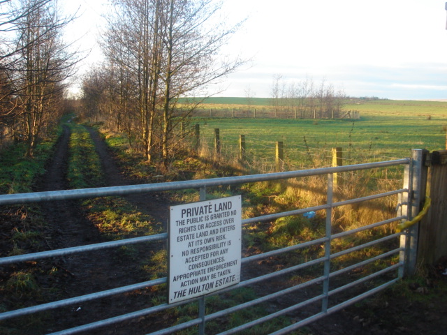 Hulton estate private land next to M61 motorway