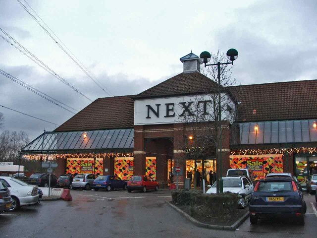 Next Store in Retail Park, Halfhide Lane, Cheshunt, Hertfordshire