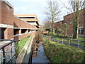 Hines Place Car Park and a stream, Maidenhead