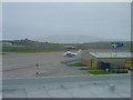 BA Manchester flight arriving at Sumburgh Airport