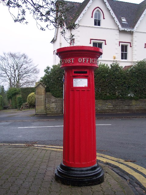 Victorian Fluted Pillar Box (Front View)