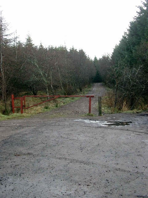 Entrance into the Dungavel and Side Hill forestries