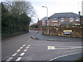 Nene Way and road through Upper Weedon