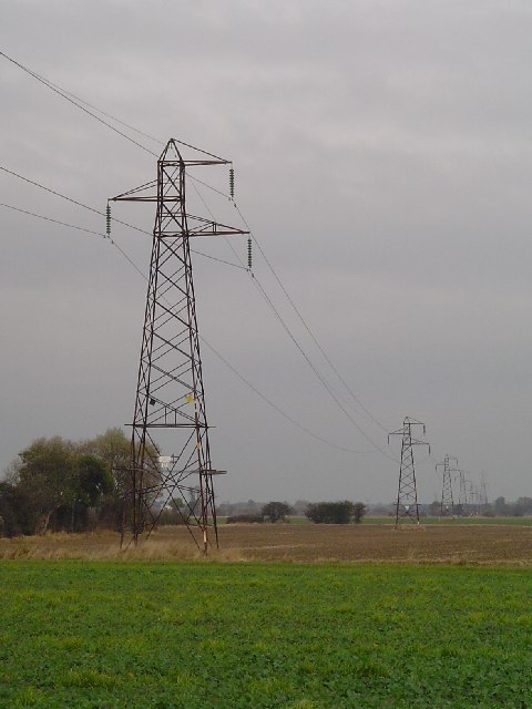 Pylons, Field Lane,  Wistow