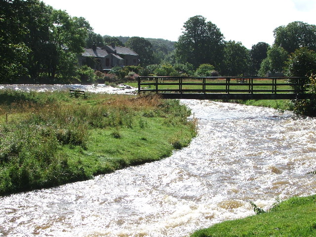 The Lyvennet river in full flow